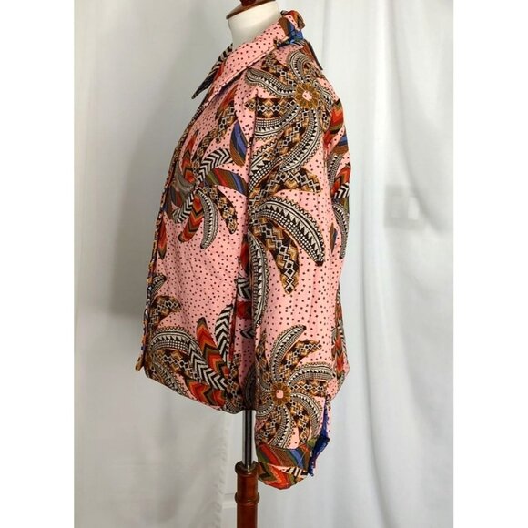 FARM RIO Jacket S Mixed Yawanawa Double Face Reversible Winter - Picture 10 of 16